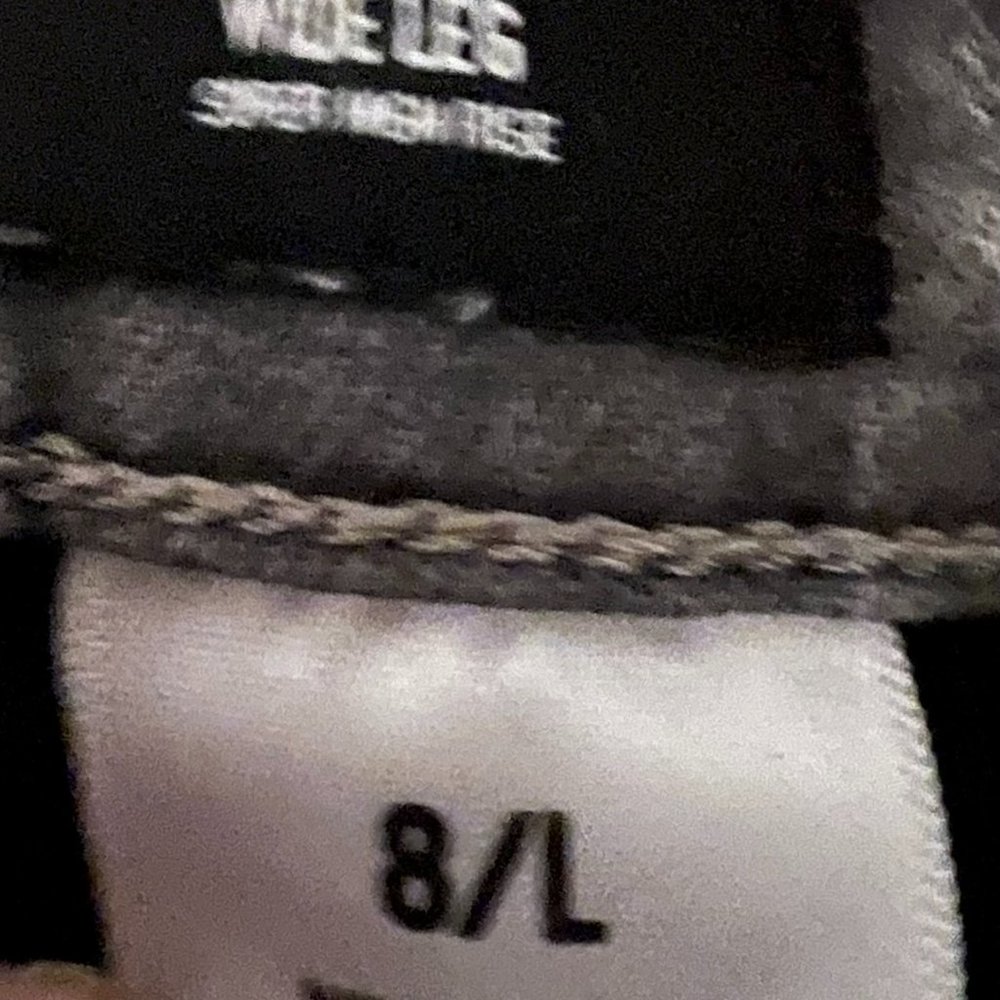 Express Light Grey High Waisted Wide Leg Distressed Long Jeans